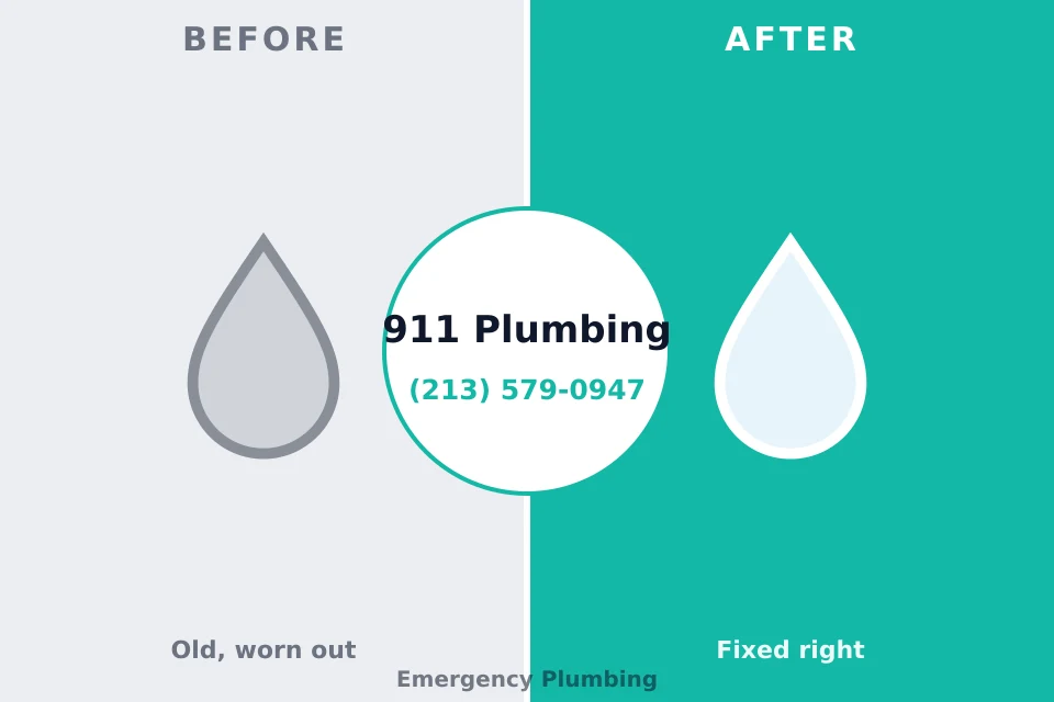 Before and after: plumbing repair Barton Creek, TX